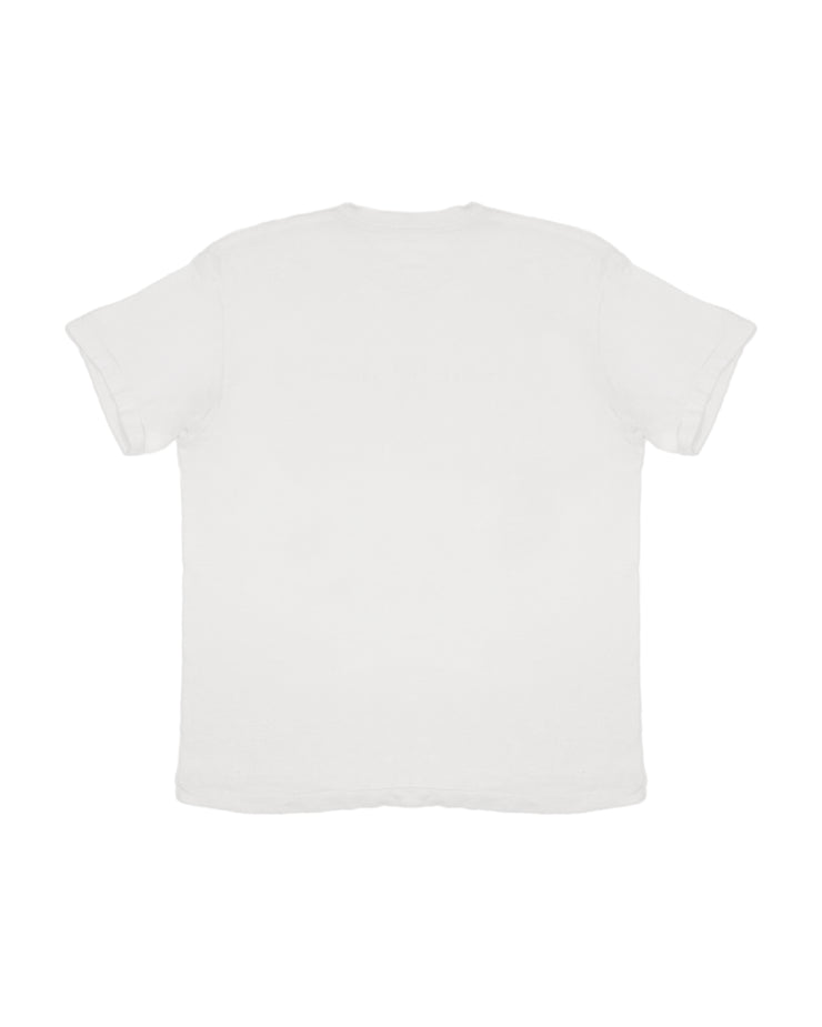 White t-shirt on a white background