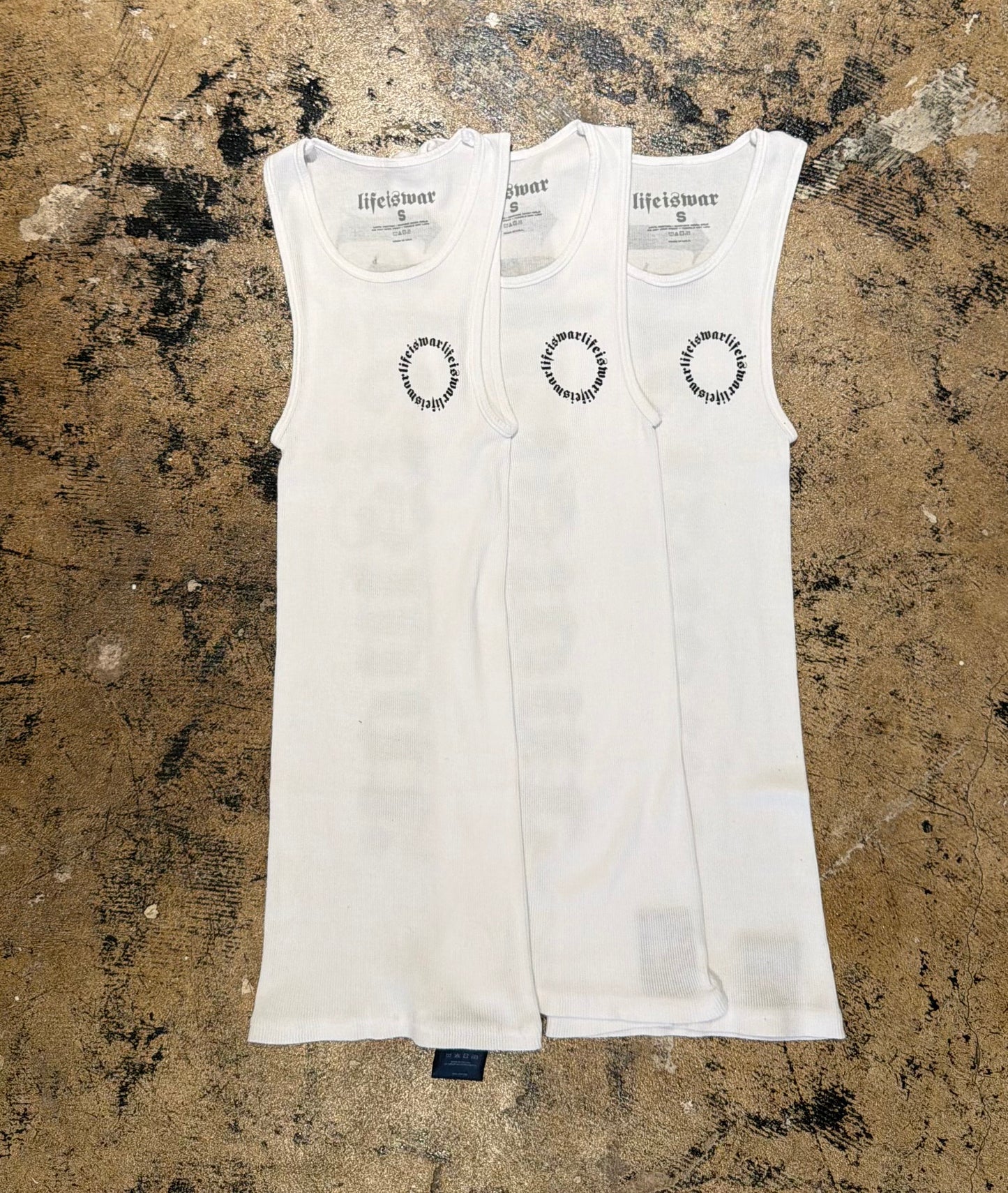Circle LIW [WHITE] Tank [3 PACK]