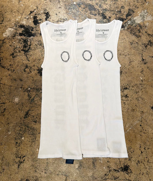 Circle LIW [WHITE] Tank [3 PACK]