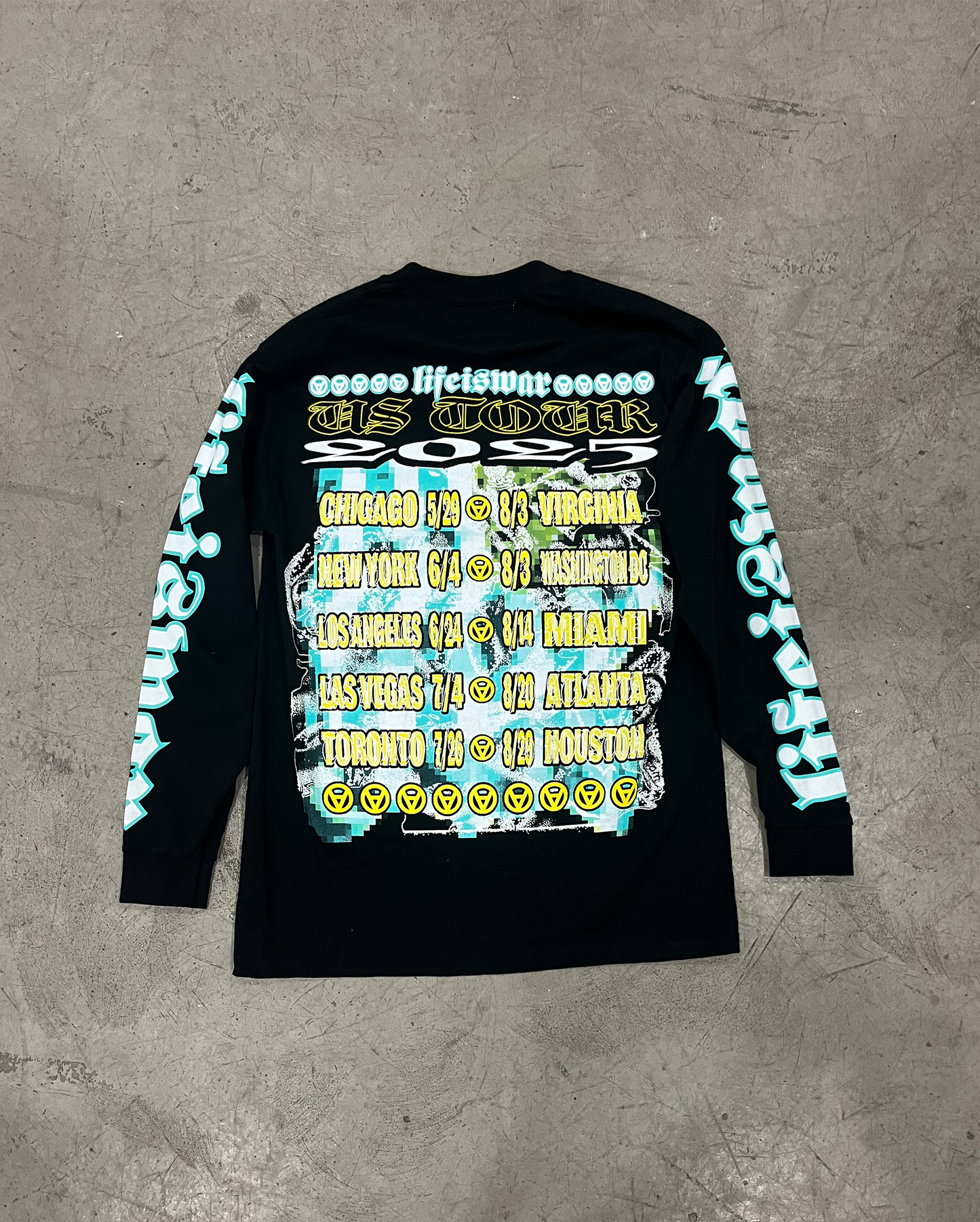 OTW: TOUR MERCH DESIGN 3 [BLACK] Long Sleeve
