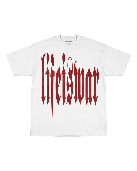 Elongated LIW [WHITE/RED] T-shirt