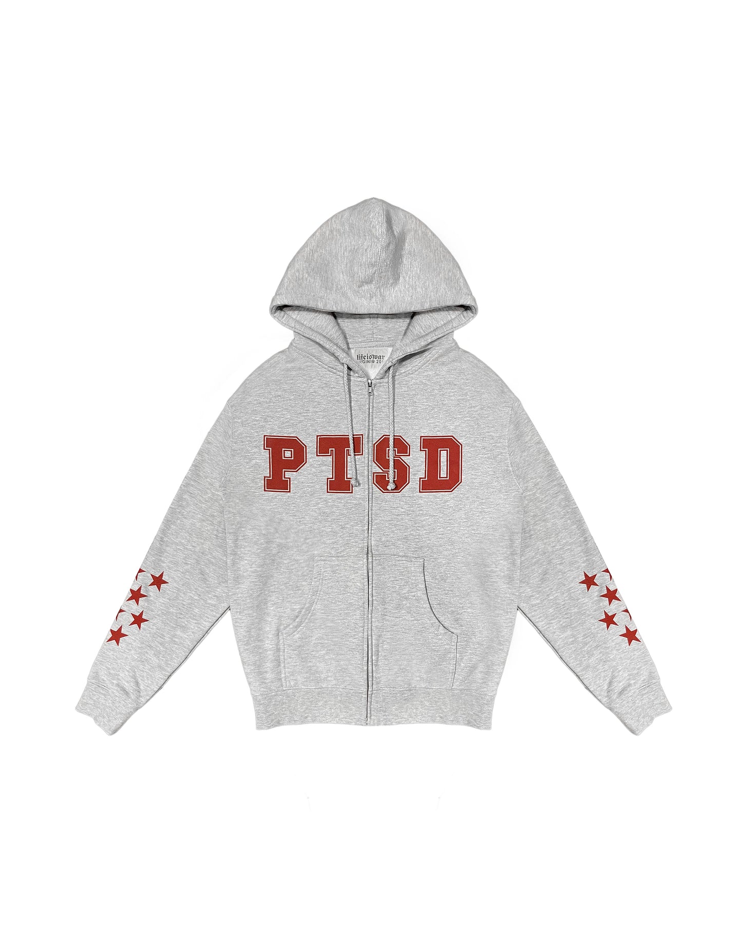 PTSD [GRAY] Zip Up Hoodie