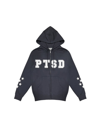 PTSD [NAVY] Zip Up Hoodie