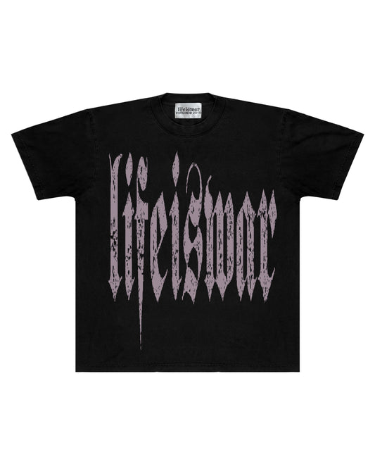 Elongated BMS LIW [BLACK/PURPLE] T-shirt