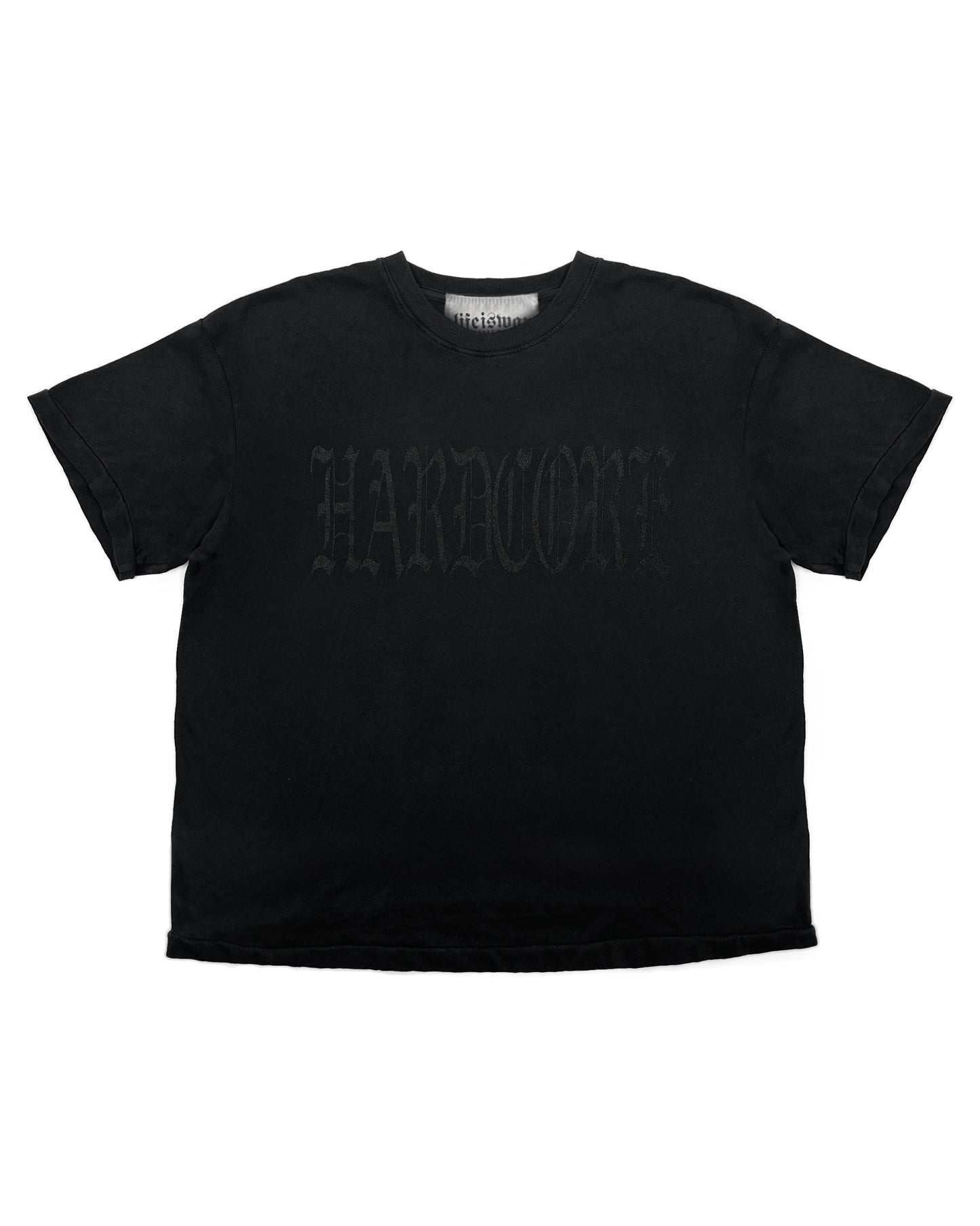 Hardcore [BLACK] Cropped Tee
