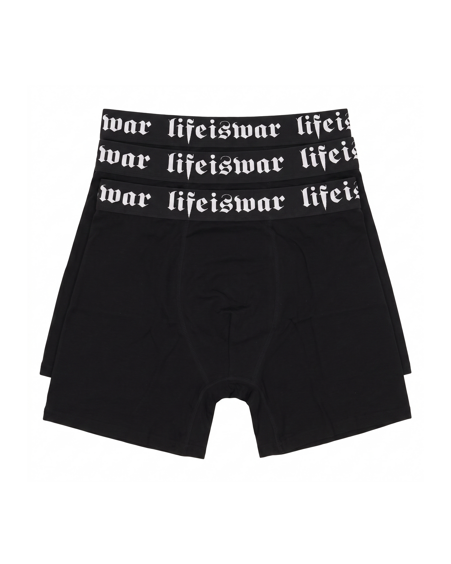 lifeiswar [BLACK] boxer briefs [3 PACK]