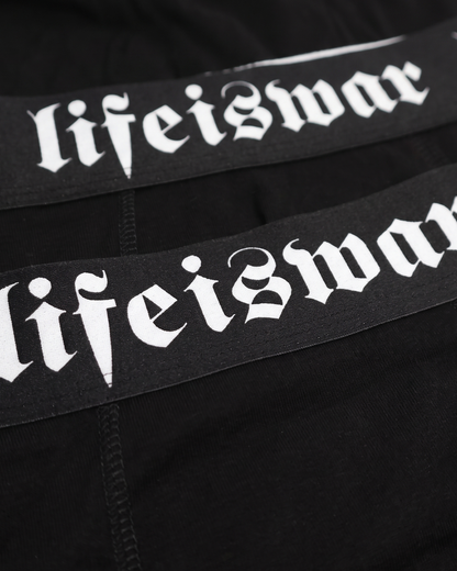 lifeiswar [BLACK] boxer briefs [3 PACK]