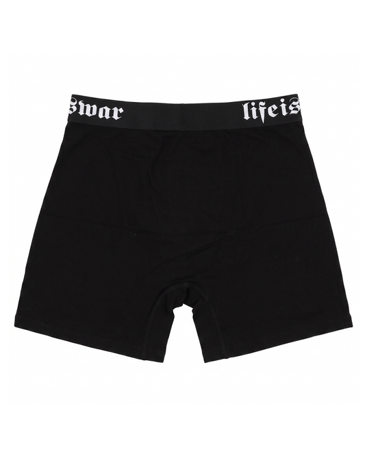 lifeiswar [BLACK] boxer briefs