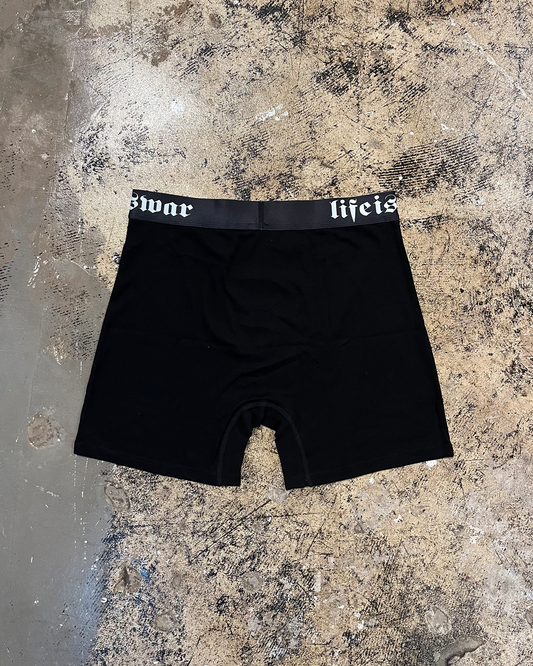 lifeiswar [BLACK] boxer briefs [3 PACK]