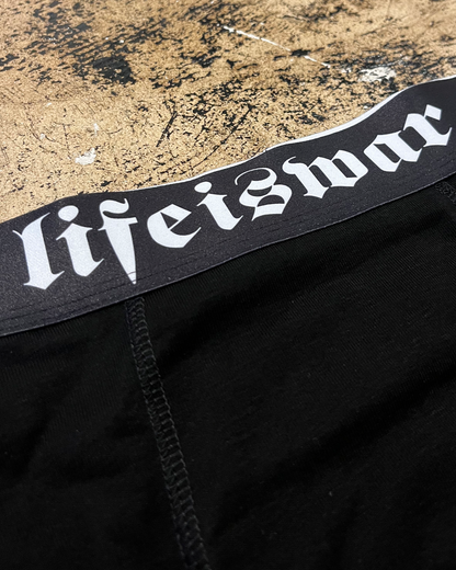 lifeiswar [BLACK] boxer briefs [3 PACK]